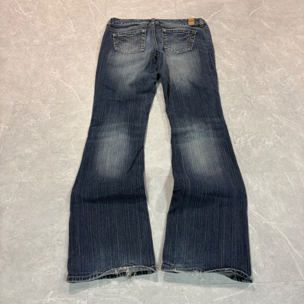 Maurices Laney Boot Cut Jeans Womens 5/6 Long Dark Wash Denim Blue 2735